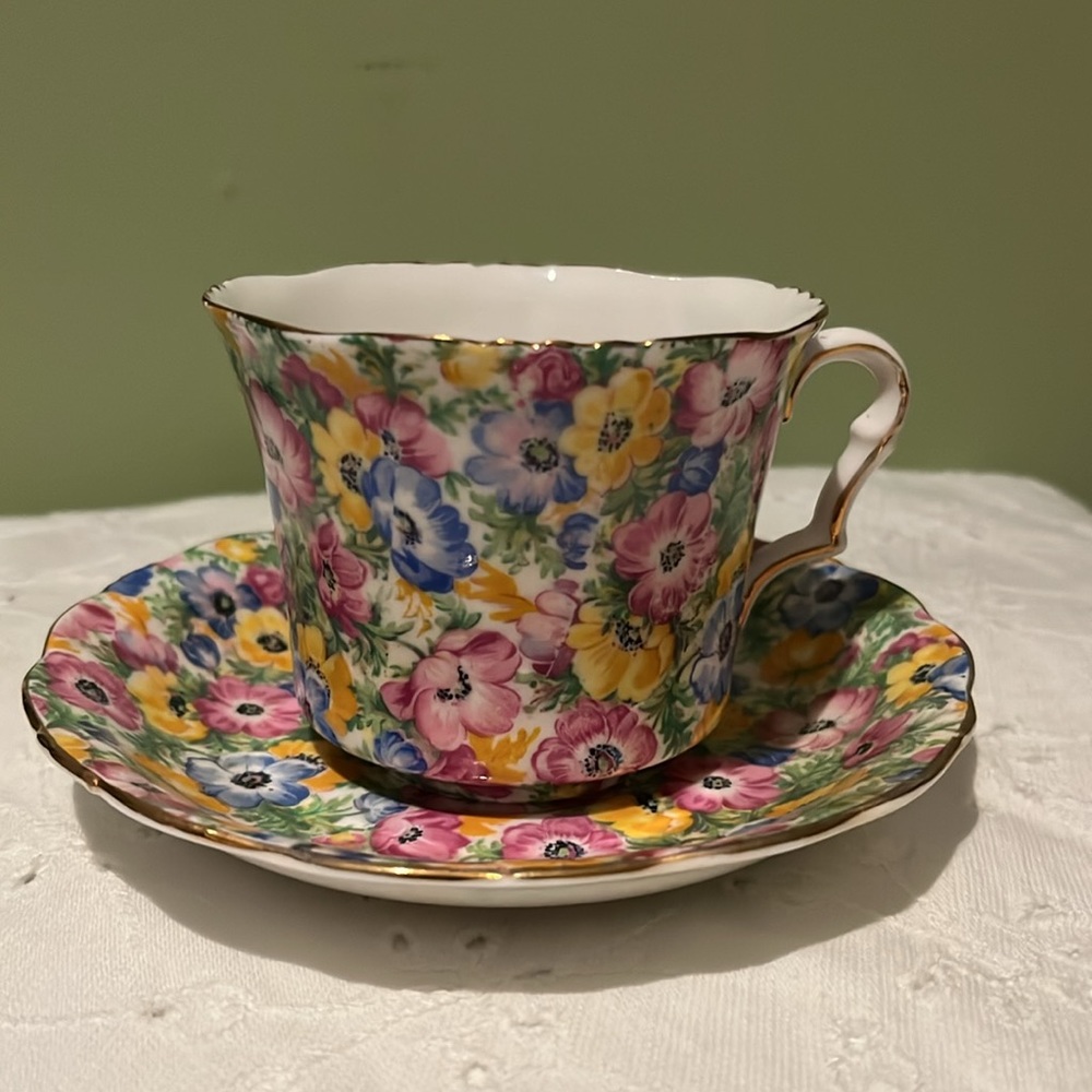 Vintage Collingwoods Chintz Cup & Saucer, England